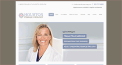 Desktop Screenshot of houstonfemaleurology.com