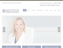 Tablet Screenshot of houstonfemaleurology.com